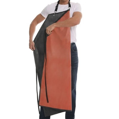 Thick Waterproof Rubber Vinyl Apron, Heavy Duty Apron for Butcher
