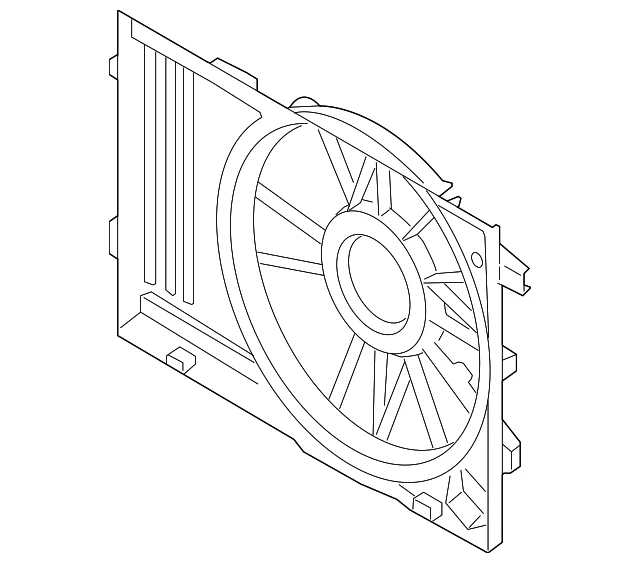 Genuine Hyundai 2008-2009 Tucson Fan Shroud 25350-2E500
