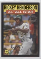 2021 Topps 1986 All-Star Baseball Black 194/299 Rickey Henderson #86AS8 HOF 00ep