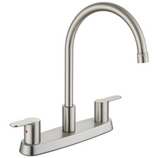 8 Inch Centerset Kitchen Faucet for Sink 3 Hole Dual Handle Kitchen Sink Fauc...