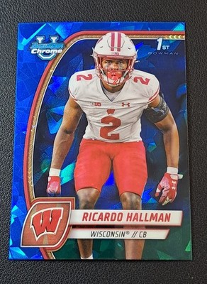 2024 Bowman University Chrome Sapphire - Ricardo Hallman #152 (RC) 1st Bowman