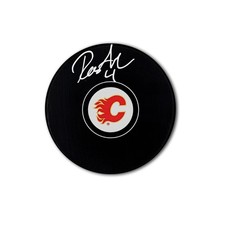 Rasmus Andersson Calgary Flames Autographed Hockey Puck