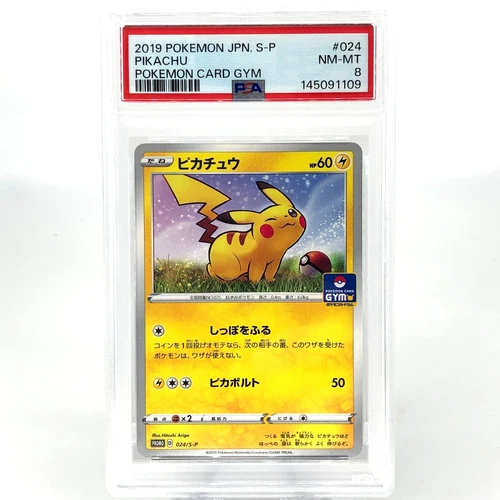 PSA 8 Pokemon Card Pikachu 024/S-P Promo Gym Japanese Card [8]