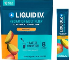 Liquid I.V.  Hydration Multiplier - Mango  Electrolyte Powder Drink Mix  1 ...