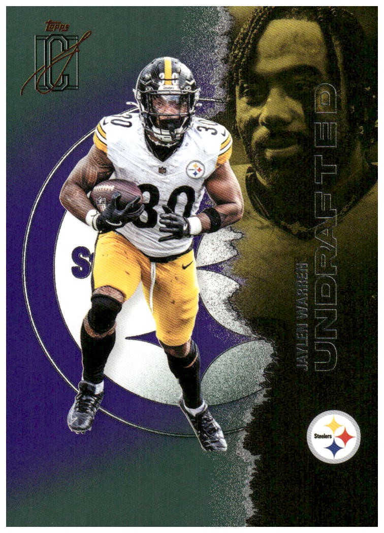2025 Topps Signature Class #45 Jaylen Warren Green & Purple