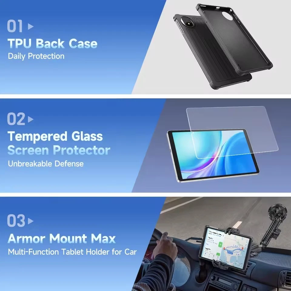 Ulefone Tab A9 Pro 4G Tablet MTK Helio G91 Android 15 5040mAh 8.68'' 8GB+128GB - Image 3 of 4