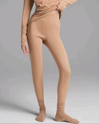 NWT The North Face x Skims DotKnit Tights XL Ochre Earth Tone Collab