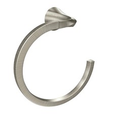 Moen Y1286BN Oxby Towel Ring Bathroom Accessory in Brushed Nickel