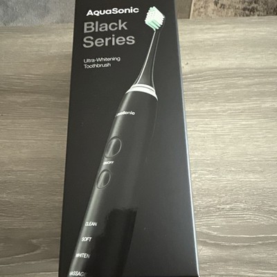 Gently Used AquaSonic Black Series Ultra Whitening Electric Toothbrush 