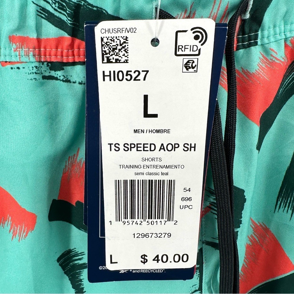 Reebok Graphic Speed 2.0 Shorts Men's Sz Large New! thumbnail 2