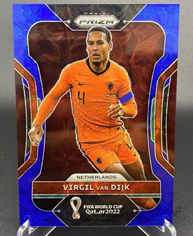 Virgil Van Dijk 2022 Panini Prizm FIFA World Cup Qatar Choice Blue 002/135 #163