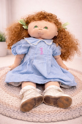 Jan Shackelford OOAK Soft sculpture Baby Little Immigrants Irish ginger 23'' Doll