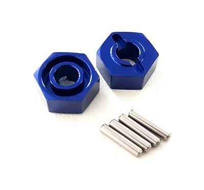 TRAXXAS Mitnehmer Alu Blau Radmitnehmer 12mm 6 Kant TRX1654x Slash Rustler Stamp