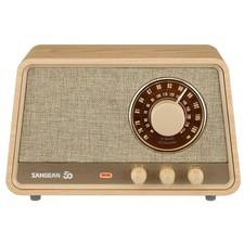 SANGEAN WR-101 Bluetooth Tabletop Radio Retro Wooden AM FM Receiver Classic Used