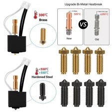 Upgrade Nozzle Bi-metal Heatbreak Hotend Kit for Anycubic Kobra S1/S1 Combo