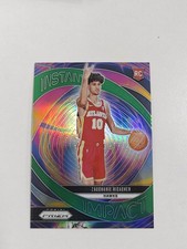 2024 Panini Prizm Zaccharie Risacher RC Instant Impact Green