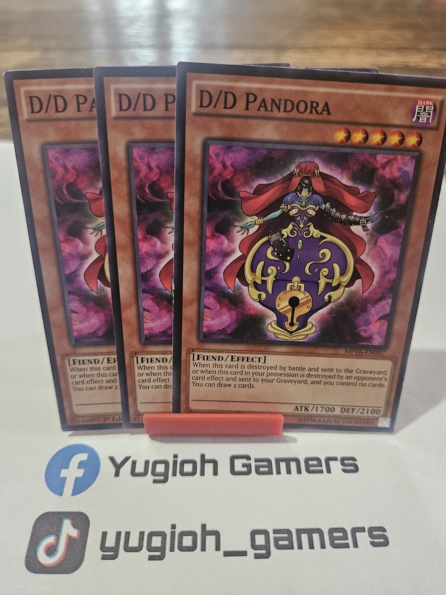 Yu-Gi-Oh D/D Pandora X3 Different Editions Unlimited Common Light