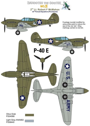 1/72 DEKLS ; Curtiss P-40E WARHAWK USAAF DEFENDERS OF DARWIN 33rd Pursuit Sqn - Foto 3 di 7