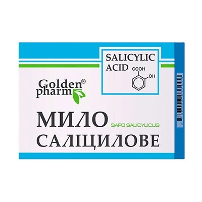 Golden Pharm 70g Natural Salicylic Acid Soap Bar Antiseptic Light Antibacterial