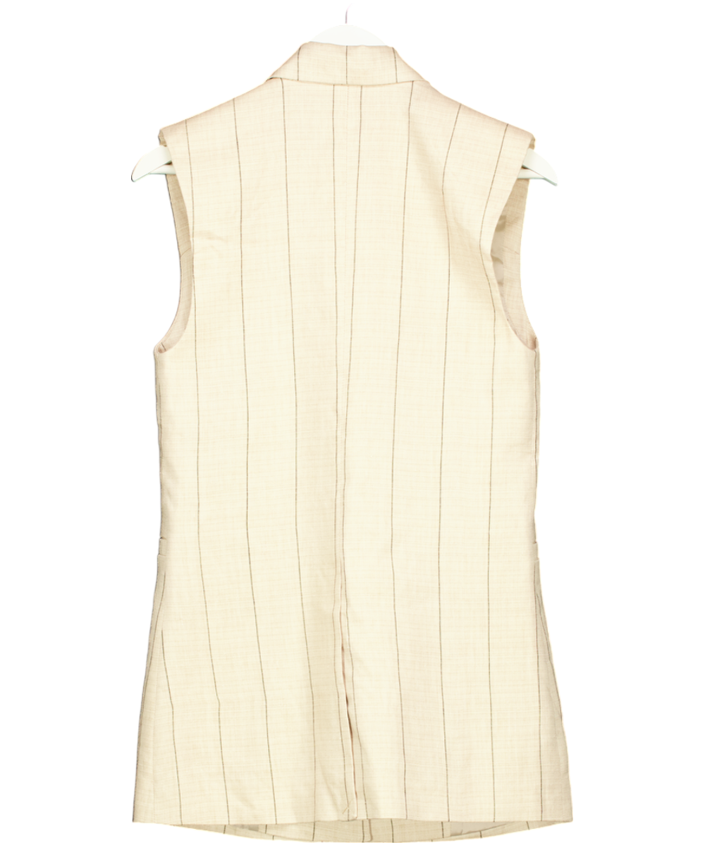 Other Stories Beige Linen-blend Blazer Waistcoat UK UK