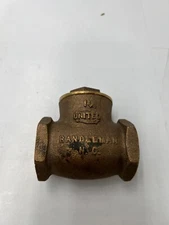 UNITED RANDLEMAN 1-1/4" BRASS SWING CHECK VALVE 125 WSP, 200 WOG