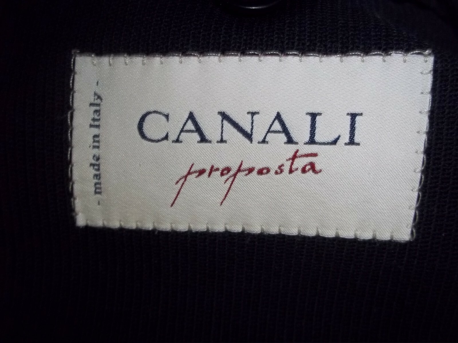 & Canali Solid Blue Textured 3Button Patch Pocket… - image 8