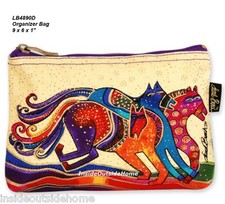 Laurel Burch Colorful Horses Organizer Bag FABRIC Linin Makeup Hobby Tech RETIRD