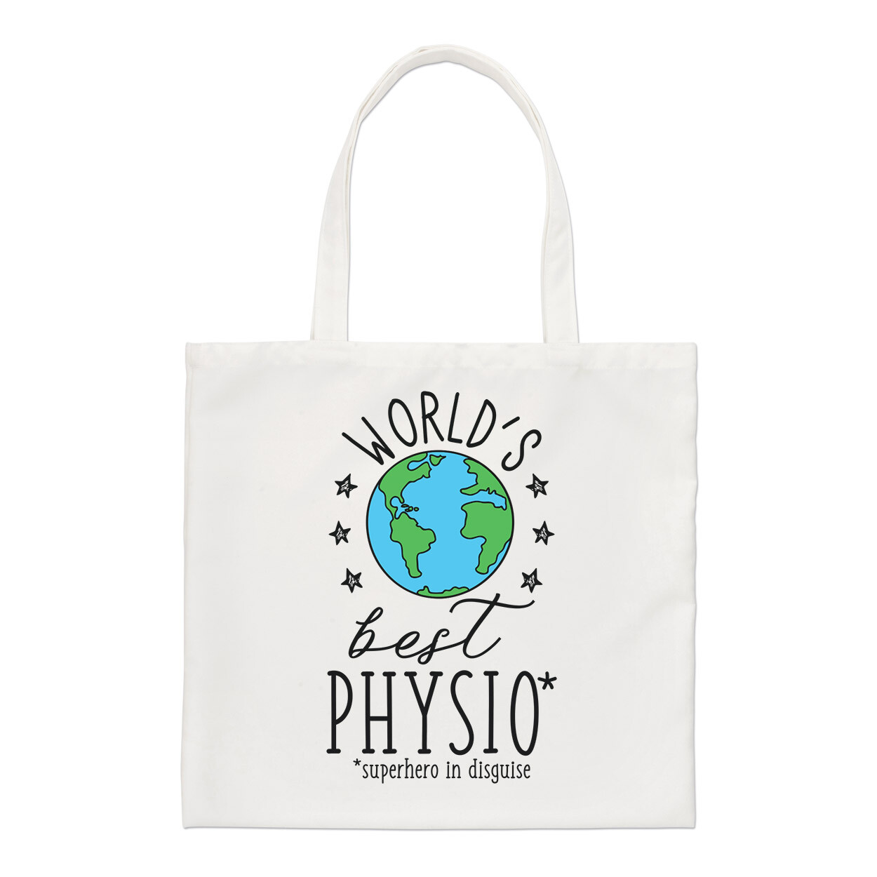 World's Best Physio Regular Tote Bag Favourite Physiotherapist Sports Shopper