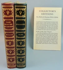 Collector's Editions: Plato & Boccaccio, Pair/Set