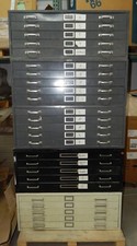 Blueprint / Film Flat Lateral File Cabinet - 36" x 24" / 5 Drawer