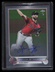 Spencer Strider 2022 Topps Chrome #RA-SS Rookie Auto Price Guide 
