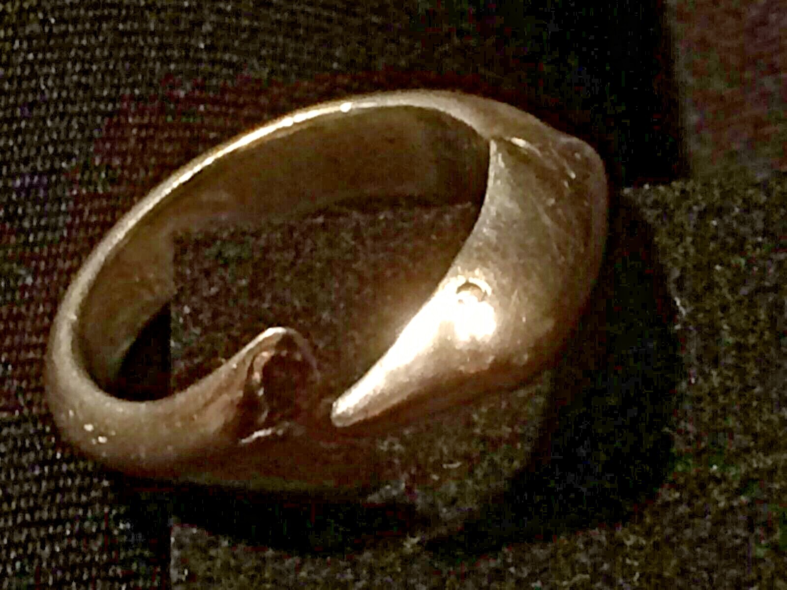 Solid Silver Dolphin 925 Hallmarked Ring and 9.22… - image 7