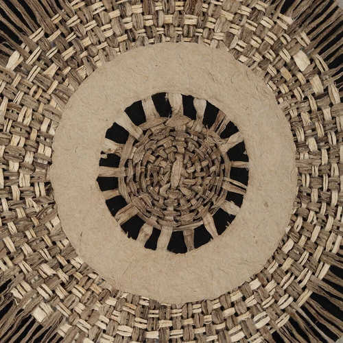 Two Woven Paper Intertwine Shadow Box Wall Decor  XXL 24" Uttermost 04367 - Picture 4 of 6