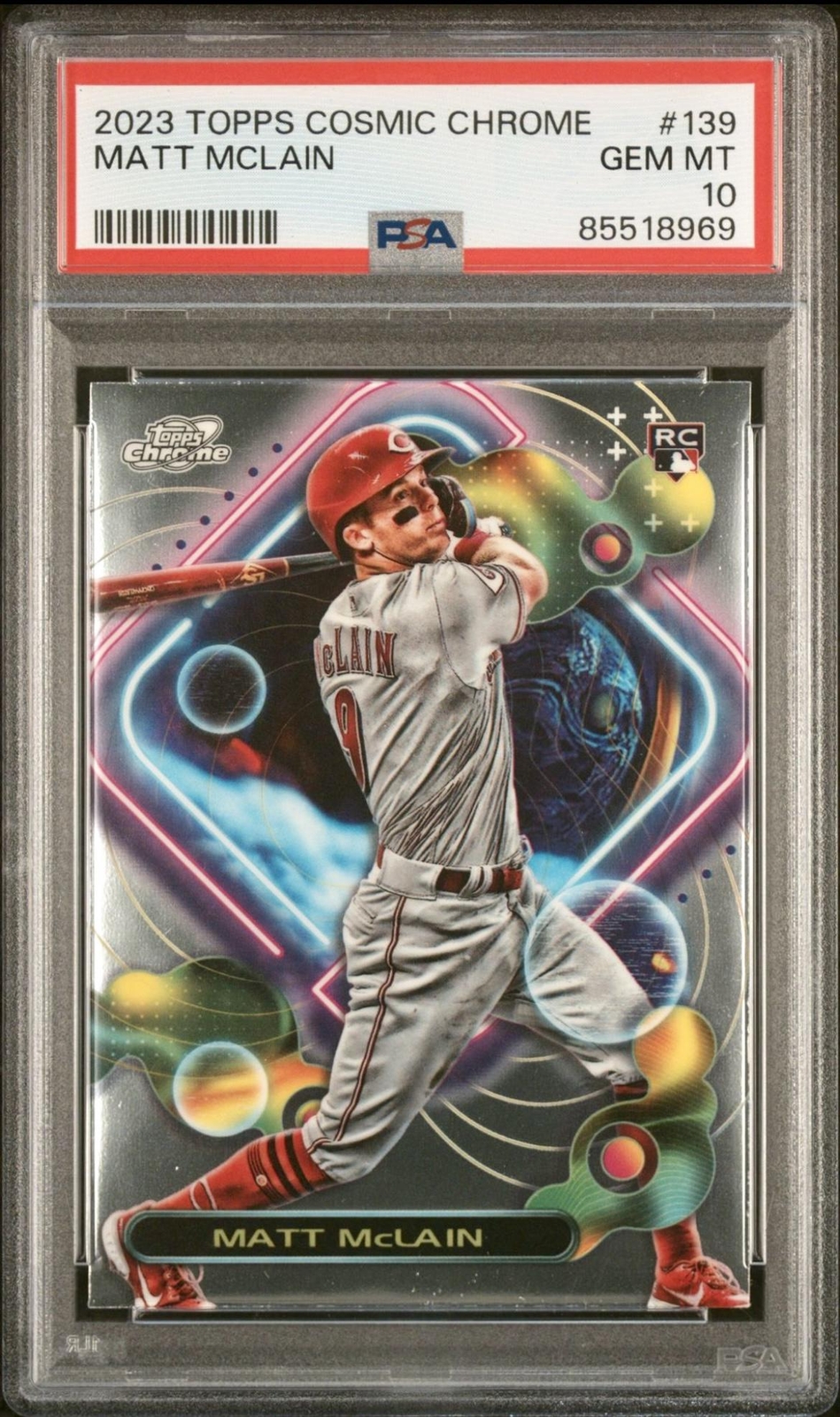 2023 Topps Cosmic Chrome #139 Matt McLain PSA 10