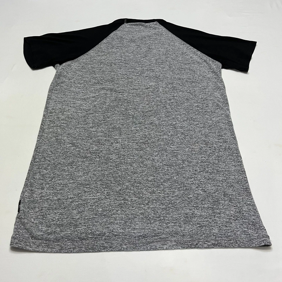 Camisa Dikotomy Para Hombre Talla XL Gris Jaspeado Negra Bolsillo Manga Corta Camiseta Foto 2 de 4