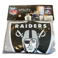 NFL Las Vegas Raiders Utility Cover for Buckets Propane Tanks 5 Gallon Water NIP
