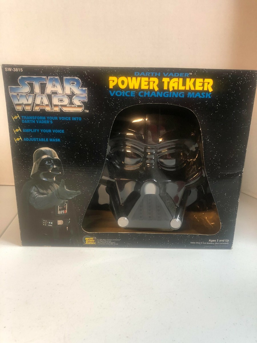 1995 Star Wars Darth Vader Power Talker Voice Changing Mask NIB | eBay
