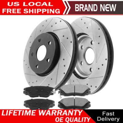 For 2010 2011 - 2017 GMC Terrain Chevrolet Equinox Rear Disc Brake Rotors Pads