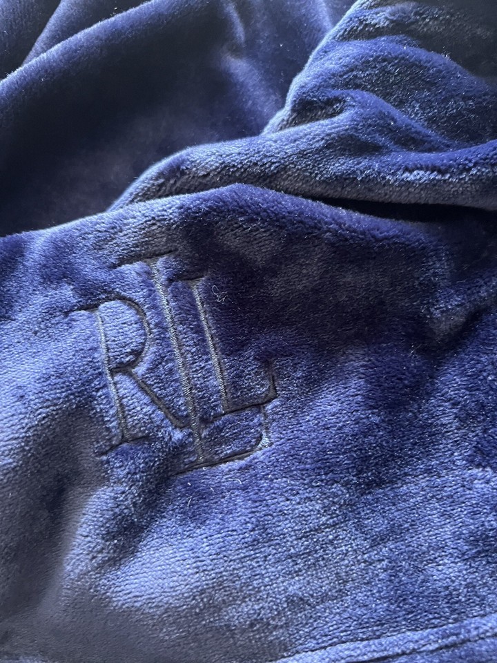Lauren Ralph Lauren Throw Microfiber Blanket Micromink Rl Logo King