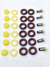 FUEL INJECTOR REPAIR KIT O-RINGS, CAPS, SPACER FILTERS BMW 533I 633CSI 733I L6