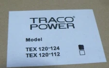 Traco Power Model TEX 120-124 24 VOLT AC-DC Power Supply, 24V, 5A, 85-264V 