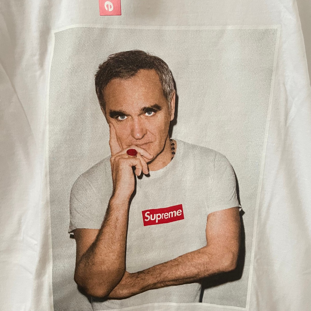 SUPREME Morrissey Photo Tee T-Shirt Box Logo White L Band Smiths