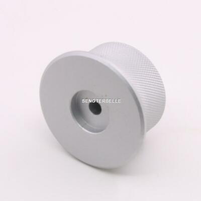 Manopola Di Controllo Del Volume In Alluminio Massiccio  Argento Nero Opaco 32x13mm Per Potenziometro~p147177385 - Foto 4