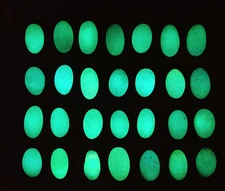 5 Pcs "Glow In The Dark"  Wealth God Ancient Luminous Old Bead