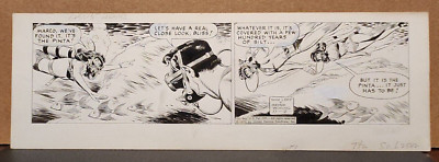 DAVY JONES Daily Comic Strip Original Art 11-2-1970 WAYBE BORING Find The Pinta