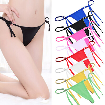 5 Pack Lot Sexy Womens Panties Thong G string Bikinis Brief Underwear Lingeries