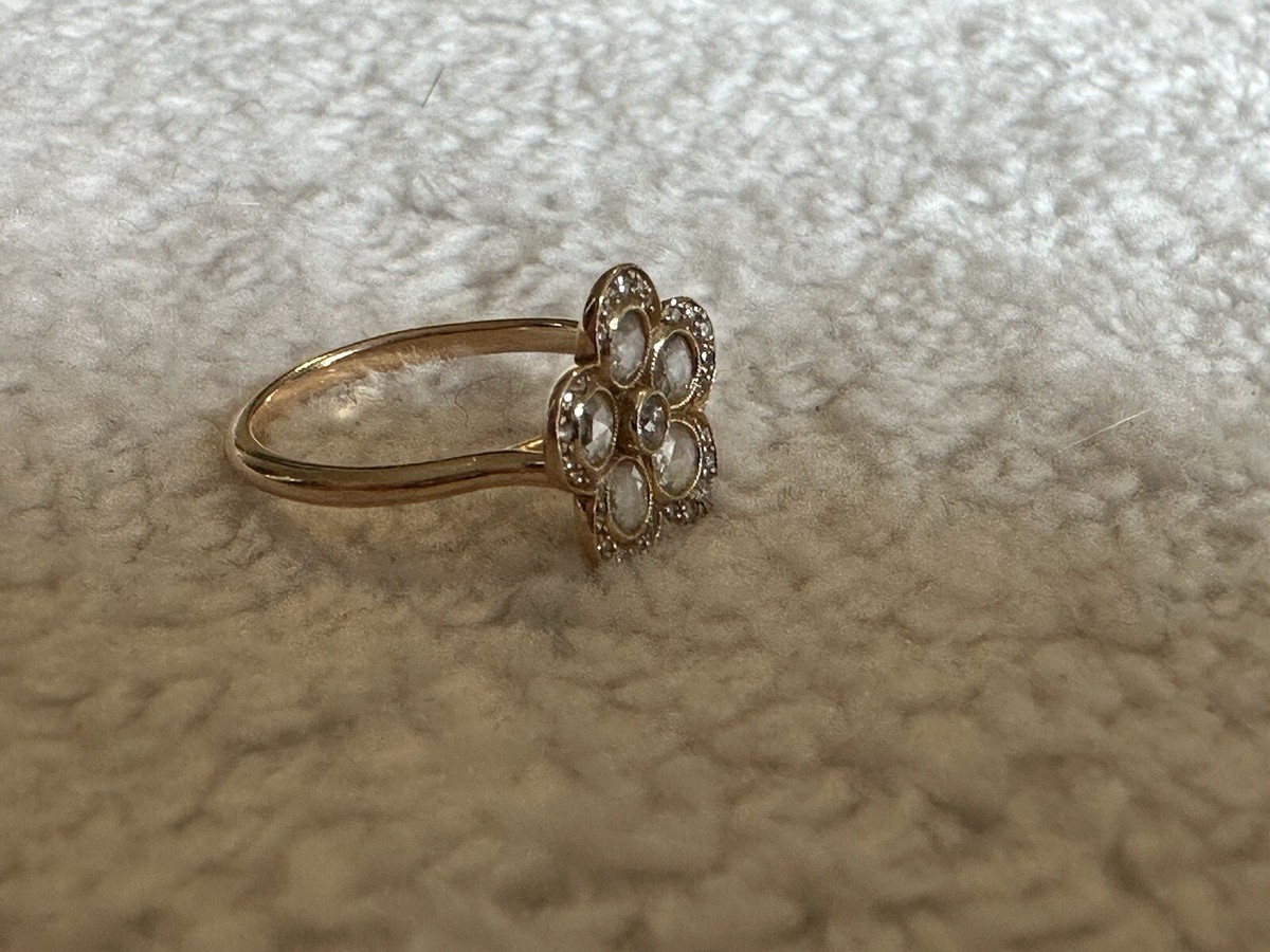 ★SALE★【ティファニー】ハマード　フラワー　リング　１１号　2228 ☆SALE☆【ティファニー】ハマード フラワー リング 11号 2228