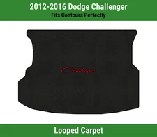 Lloyd Loop Trunk Mat for '12-16 Challenger w/Red on Black Challenger
