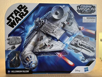 Star Wars Mission Fleet Millennium Falcon Raumschiff mit Han Solo Figur Ovp