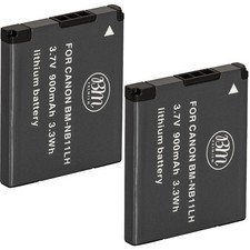 BM 2X NB-11LH Batteries for Canon A2300, A2400 IS, A2600 IS, A3400 IS, A4000 IS